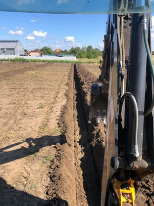 Alapásás gépi földmunka